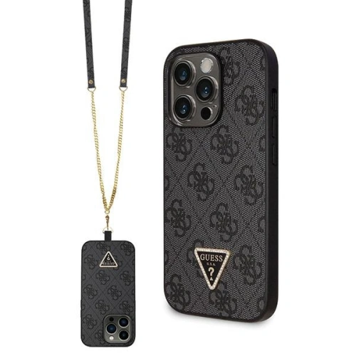 Kup Guess Apple Tasche GUHCP14LP4TDSCPK iPhone 14 Pro Hartschalenetui Crossbody 4G Metal Logo schwarz/schwarz - GUE2739 - {ean13} - Sklep Home Screen