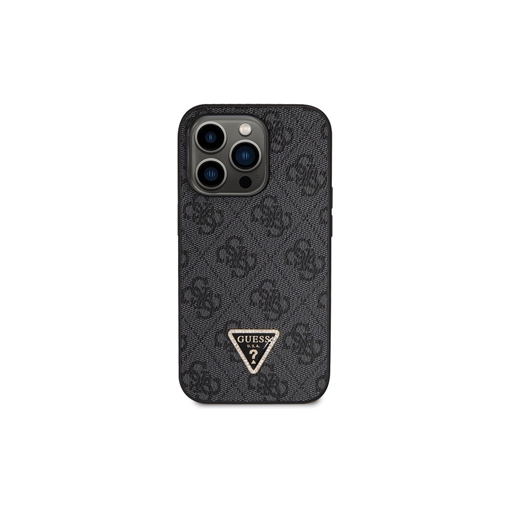 Etui Guess GUHCP14LP4TDSCPK Apple iPhone 14 Pro hardcase Crossbody 4G Metal Logo czarny/black