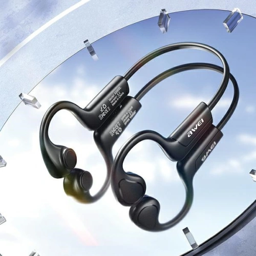 Buy AWEI A886BL Air Conduction black sports headphones - AWEI156 - {ean13} - Home Screen Store Europe