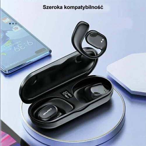 Kup Słuchawki sportowe AWEI T69 + stacja dokująca Air Conduction czarny/black - AWEI158 - {ean13} - Sklep Home Screen