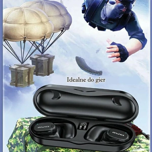 Kup Słuchawki sportowe AWEI T69 + stacja dokująca Air Conduction czarny/black - AWEI158 - {ean13} - Sklep Home Screen