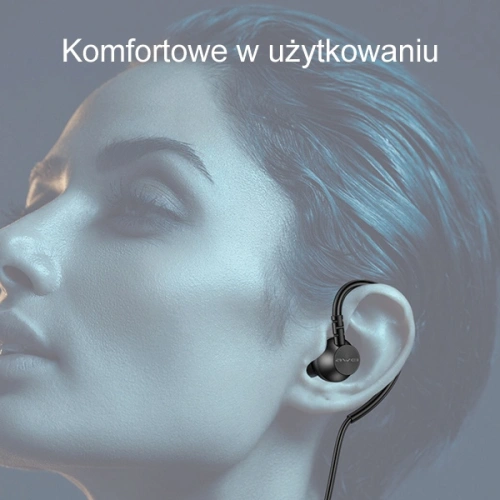 Kup AWEI L3 căști in-ear cu mufă de 3,5 mm negru/negru - AWEI159 - {ean13} - Sklep Home Screen