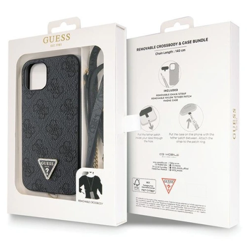 Kup Guess Apple Caz GUHCP14SP4TDSCPK iPhone 14 hardcase Crossbody 4G Metal Logo negru/negru - GUE2742 - {ean13} - Sklep Home Screen