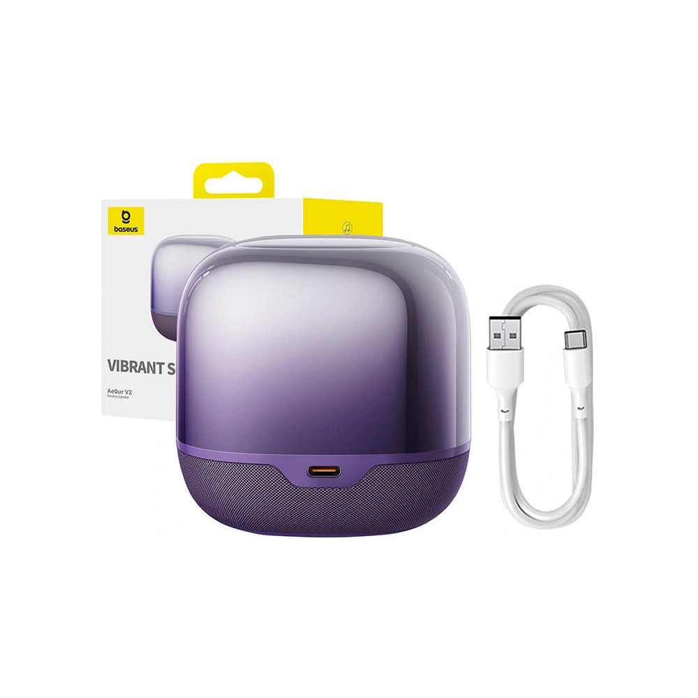 Bezprzewodowy głośnik Baseus AeQur V2 fioletowy