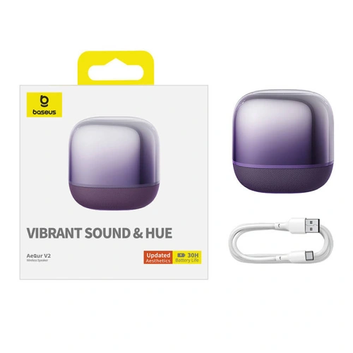Buy Baseus Wireless Speaker AeQur V2 purple - BSU4558 - {ean13} - Home Screen Store Europe