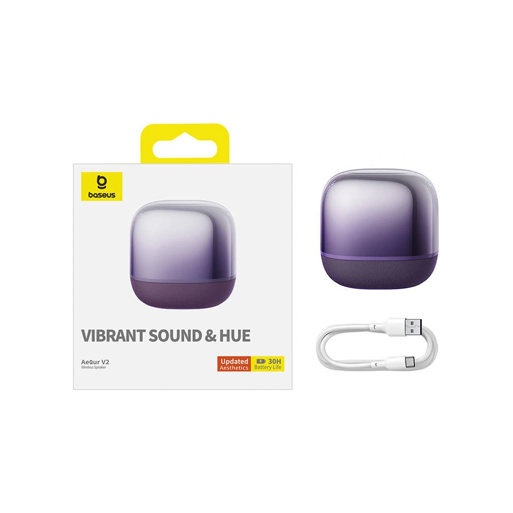 Bezprzewodowy głośnik Baseus AeQur V2 fioletowy