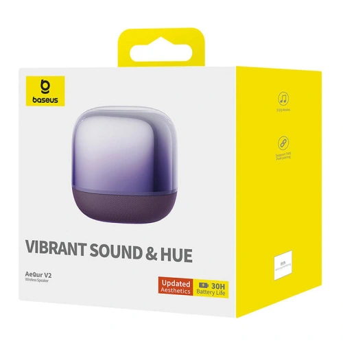 Buy Baseus Wireless Speaker AeQur V2 purple - BSU4558 - {ean13} - Home Screen Store Europe
