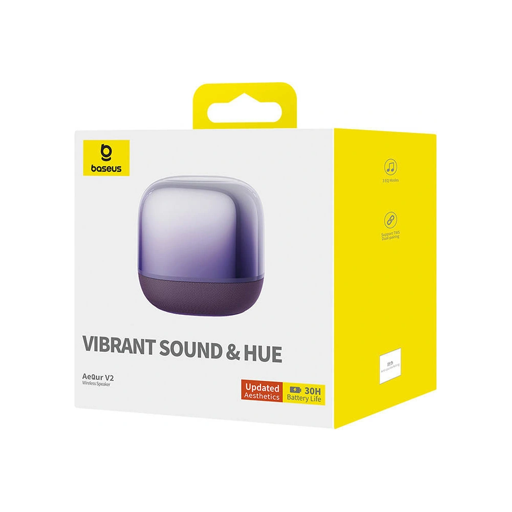 Bezprzewodowy głośnik Baseus AeQur V2 fioletowy