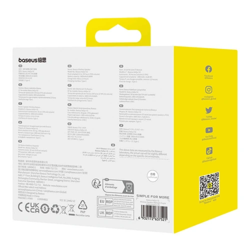 Buy Baseus Wireless Speaker AeQur V2 purple - BSU4558 - {ean13} - Home Screen Store Europe