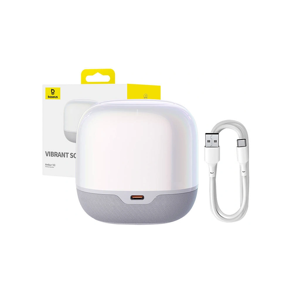Bezprzewodowy głośnik Baseus AeQur V2 biały