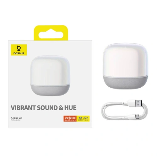 Buy Baseus Wireless Speaker AeQur V2 white - BSU4559 - {ean13} - Home Screen Store Europe