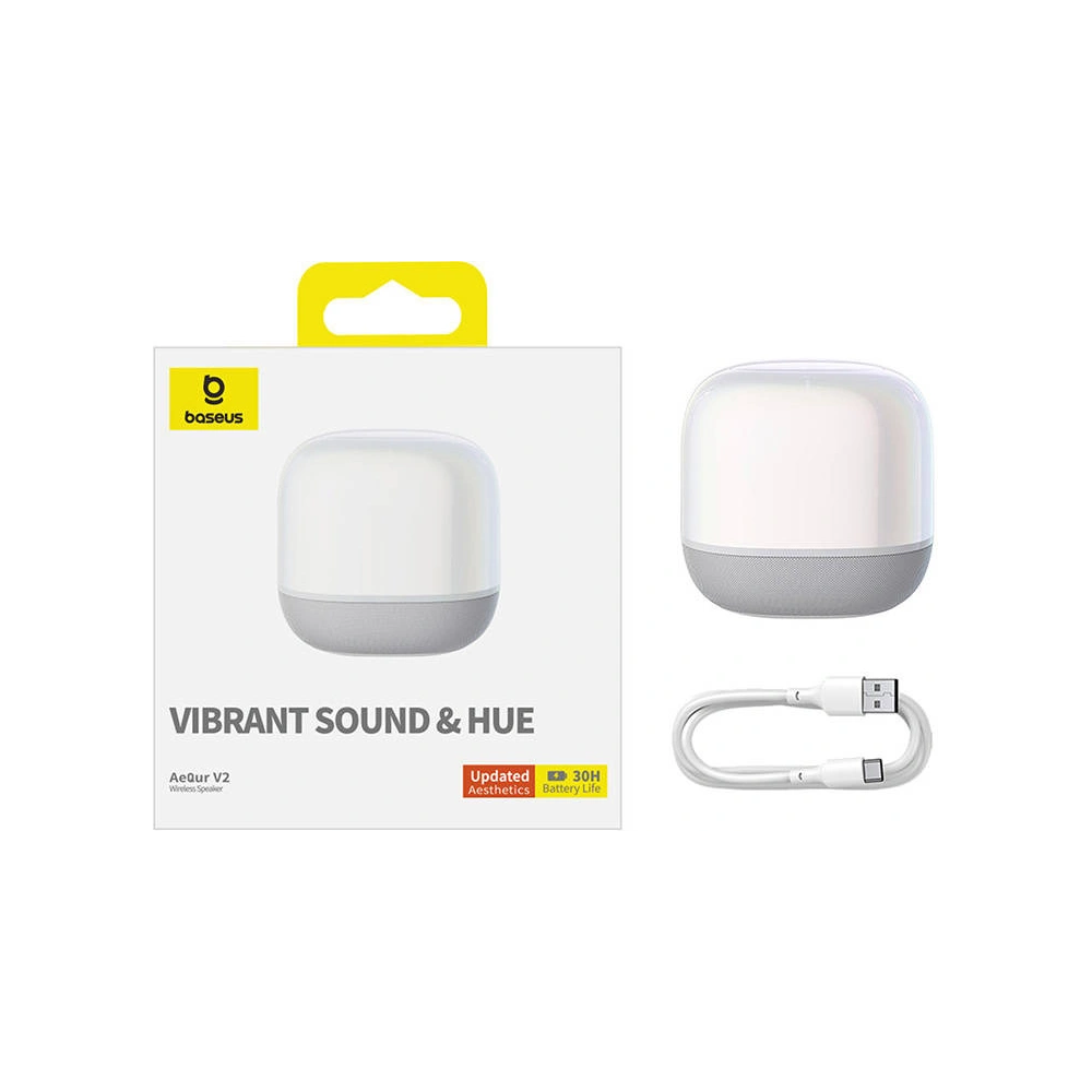 Bezprzewodowy głośnik Baseus AeQur V2 biały