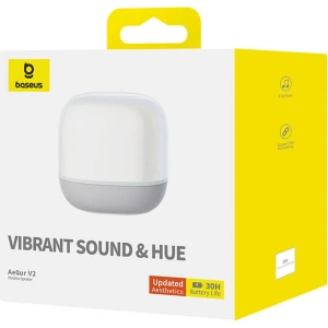 Buy Baseus Wireless Speaker AeQur V2 white - BSU4559 - {ean13} - Home Screen Store Europe