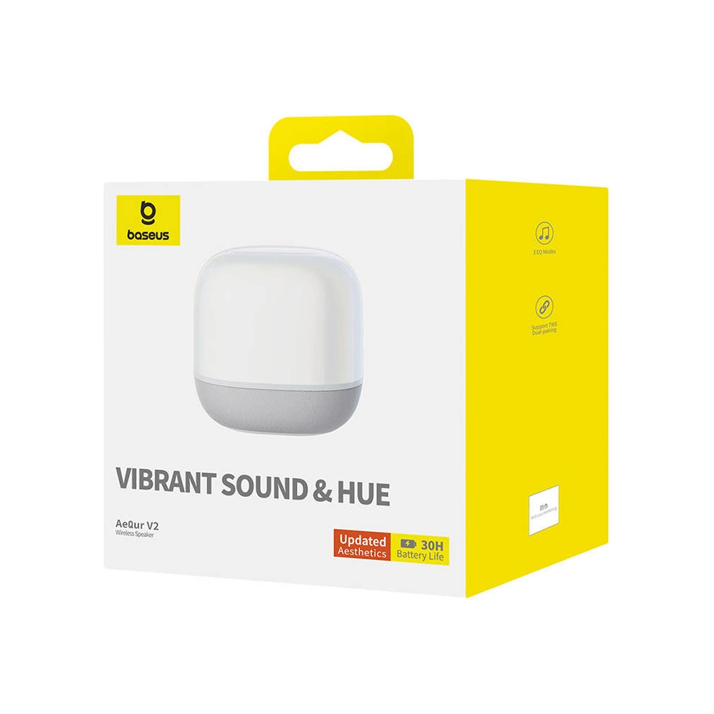 Bezprzewodowy głośnik Baseus AeQur V2 biały