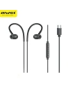 AWEI TC-6 USB-C In-Ear-Kopfhörer schwarz/schwarz
