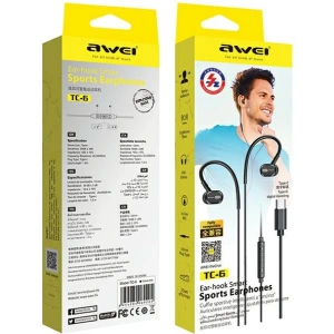 Kup AWEI TC-6 USB-C căști in-ear negru/negru - AWEI160 - {ean13} - Sklep Home Screen