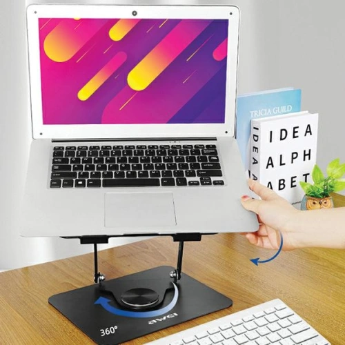 Kup AWEI X46 drehbare Tischhalterung für Laptops bis zu 16" schwarz/schwarz - AWEI161 - {ean13} - Sklep Home Screen