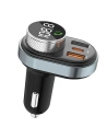 Kup Transmiter FM AWEI C-843, zestaw głośnomówiący, Bluetooth 5.0, MP3, 1xUSB-A, 1xUSB-C czarny/black - AWEI162 - {ean13} - Sklep Home Screen