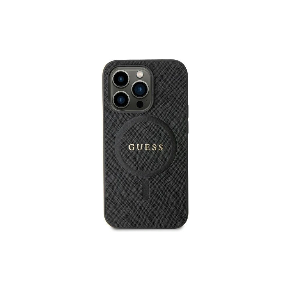 Etui Guess GUHMN61PSAHMCK Apple iPhone 11/XR hardcase Saffiano MagSafe czarny/black