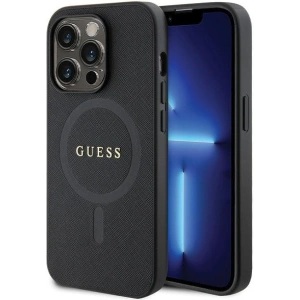 Kup Etui Guess GUHMP14LPSAHMCK Apple iPhone 14 Pro hardcase Saffiano MagSafe czarny/black - GUE2752 - {ean13} - Sklep Home Screen