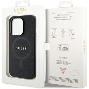 Kup Etui Guess GUHMP14LPSAHMCK Apple iPhone 14 Pro hardcase Saffiano MagSafe czarny/black - GUE2752 - {ean13} - Sklep Home Screen