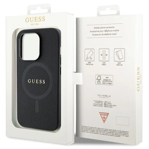 Kup Etui Guess GUHMP14LPSAHMCK Apple iPhone 14 Pro hardcase Saffiano MagSafe černý/black - GUE2752 - {ean13} - Sklep Home Screen