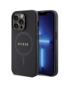 Etui Guess GUHMP14XPSAHMCK Apple iPhone 14 Pro Max keménytok Saffiano MagSafe fekete/black