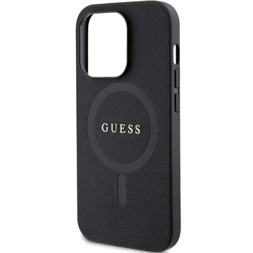 Kup Etui Guess GUHMP14XPSAHMCK Apple iPhone 14 Pro Max keménytok Saffiano MagSafe fekete/black - GUE2753 - {ean13} - Sklep Home Screen