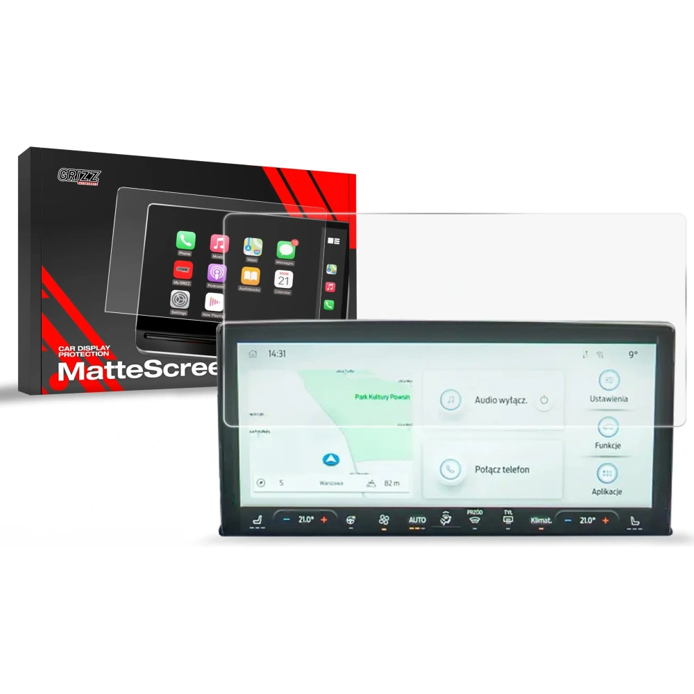 Folia matowa GrizzGlass CarDisplay Protection do Ford Focus 4 13" (2018-2025)