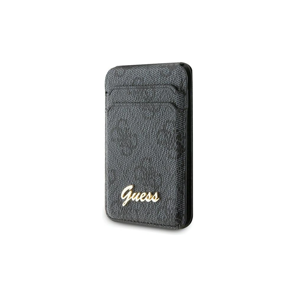 Kieszeń na karty Guess Wallet Card Slot Stand GUWMSHG4SHK MagSafe 4G Classic Logo czarny/black