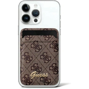 Kup Kapsa na karty Guess Wallet Card Slot Stand GUWMSHG4SHW MagSafe 4G Classic Logo hnědá/brown - GUE2763 - {ean13} - Sklep Home Screen