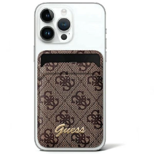 Kup Guess Slot pentru card Portofel Slot pentru card Stand GUWMSHG4SHW MagSafe 4G Classic Logo maro/maro - GUE2763 - {ean13} - Sklep Home Screen