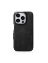 Kup Case iCarer Curved Edge Oil Wax Echtleder Folio Case MagSafe Apple iPhone 15 Pro schwarz - ICR489 - {ean13} - Sklep Home Screen