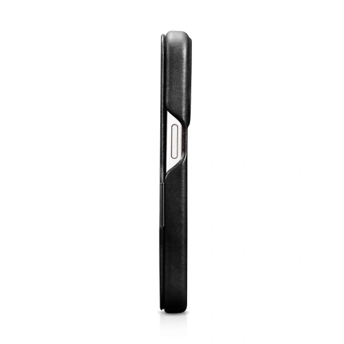 Kup Case iCarer Curved Edge Oil Wax Echtleder Folio Case MagSafe Apple iPhone 15 Pro schwarz - ICR489 - {ean13} - Sklep Home Screen