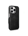 Kup Case iCarer Curved Edge Oil Wax Echtleder Folio Case MagSafe Apple iPhone 15 Pro schwarz - ICR489 - {ean13} - Sklep Home Screen