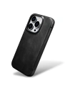 Kup Case iCarer Curved Edge Oil Wax Echtleder Folio Case MagSafe Apple iPhone 15 Pro schwarz - ICR489 - {ean13} - Sklep Home Screen