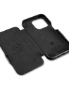 Kup Case iCarer Curved Edge Oil Wax Echtleder Folio Case MagSafe Apple iPhone 15 Pro schwarz - ICR489 - {ean13} - Sklep Home Screen