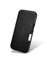 Kup Case iCarer Curved Edge Oil Wax Echtleder Folio Case MagSafe Apple iPhone 15 Pro schwarz - ICR489 - {ean13} - Sklep Home Screen