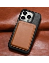 Kup Case iCarer Curved Edge Oil Wax Echtleder Folio Case MagSafe Apple iPhone 15 Pro schwarz - ICR489 - {ean13} - Sklep Home Screen