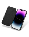 Kup Case iCarer Curved Edge Oil Wax Echtleder Folio Case MagSafe Apple iPhone 15 Pro schwarz - ICR489 - {ean13} - Sklep Home Screen