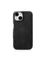 Kup Etui iCarer Curved Edge Oil Wax Real Leather Folio Case MagSafe Apple iPhone 15 czarne - ICR490 - {ean13} - Sklep Home Screen