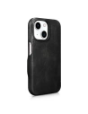 Kup Etui iCarer Curved Edge Oil Wax Real Leather Folio Case MagSafe Apple iPhone 15 czarne - ICR490 - {ean13} - Sklep Home Screen