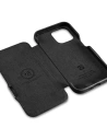 Kup Case iCarer Curved Edge Oil Wax Echtleder Folio Case MagSafe Apple iPhone 15 schwarz - ICR490 - {ean13} - Sklep Home Screen