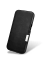 Kup Etui iCarer Curved Edge Oil Wax Real Leather Folio Case MagSafe Apple iPhone 15 czarne - ICR490 - {ean13} - Sklep Home Screen