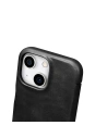 Kup Etui iCarer Curved Edge Oil Wax Real Leather Folio Case MagSafe Apple iPhone 15 czarne - ICR490 - {ean13} - Sklep Home Screen