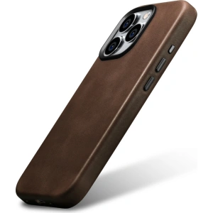 Buy iCarer Oil Wax Premium Leather MagSafe Apple iPhone 15 Pro Max brown - ICR491 - {ean13} - Home Screen Store Europe