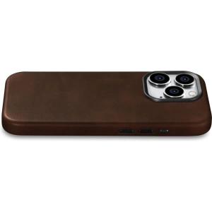 Buy iCarer Oil Wax Premium Leather MagSafe Apple iPhone 15 Pro Max brown - ICR491 - {ean13} - Home Screen Store Europe