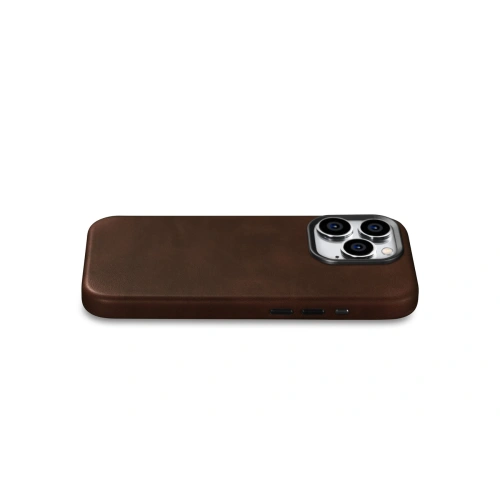 Buy iCarer Oil Wax Premium Leather MagSafe Apple iPhone 15 Pro Max brown - ICR491 - {ean13} - Home Screen Store Europe