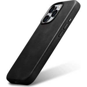 Kup Case iCarer Oil Wax Premium Leder MagSafe Apple iPhone 15 Pro Max schwarz - ICR492 - {ean13} - Sklep Home Screen