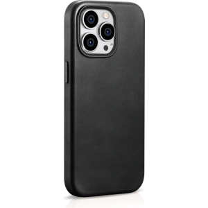 Kup Case iCarer Oil Wax Premium Leder MagSafe Apple iPhone 15 Pro Max schwarz - ICR492 - {ean13} - Sklep Home Screen